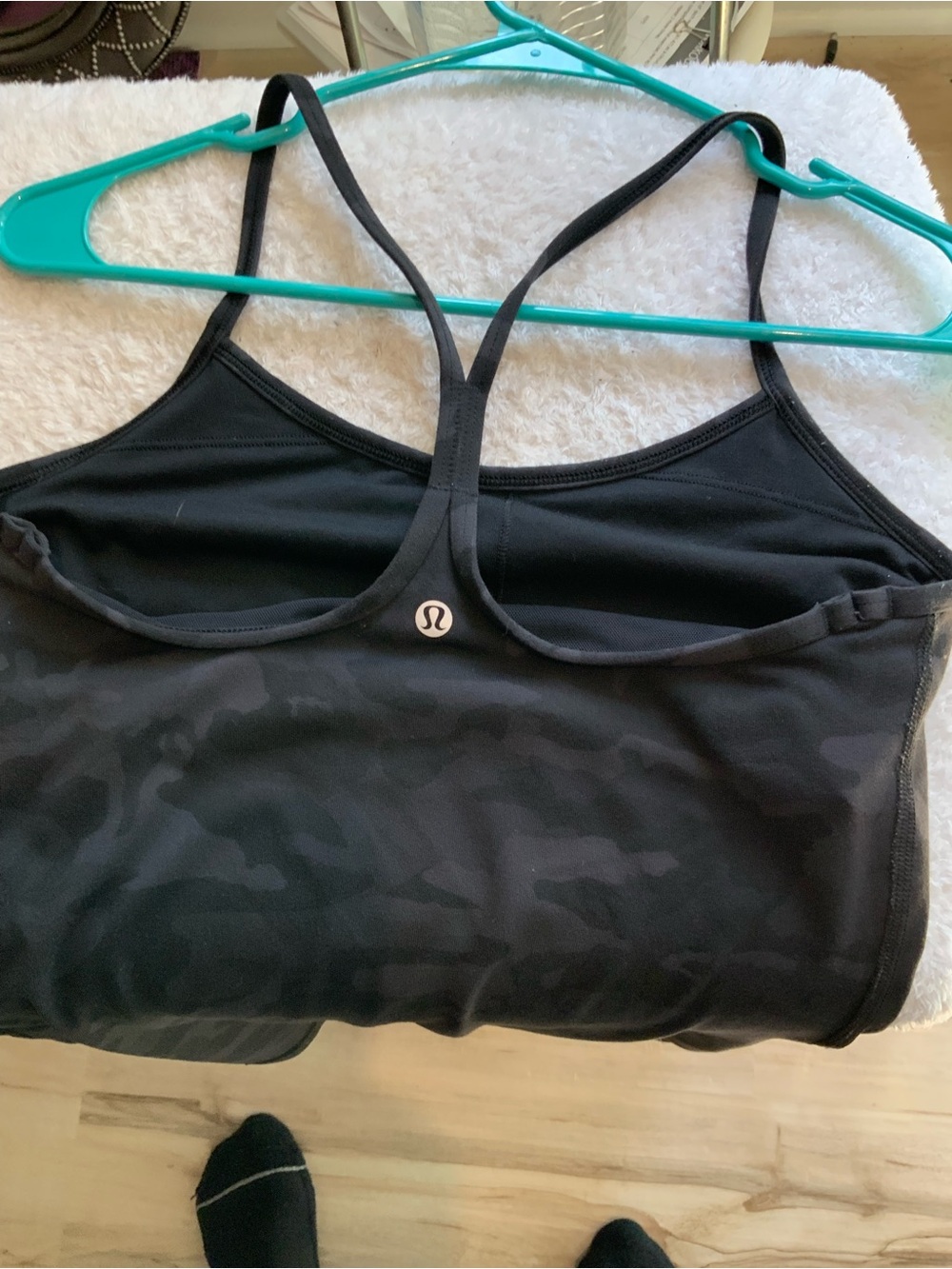 lululemon athletica Black Camo Strappy tank size 6